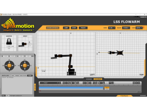 Lynxmotion Four Degree Freedom Smart Servo Articulated Educational Robot Arm Software Interface