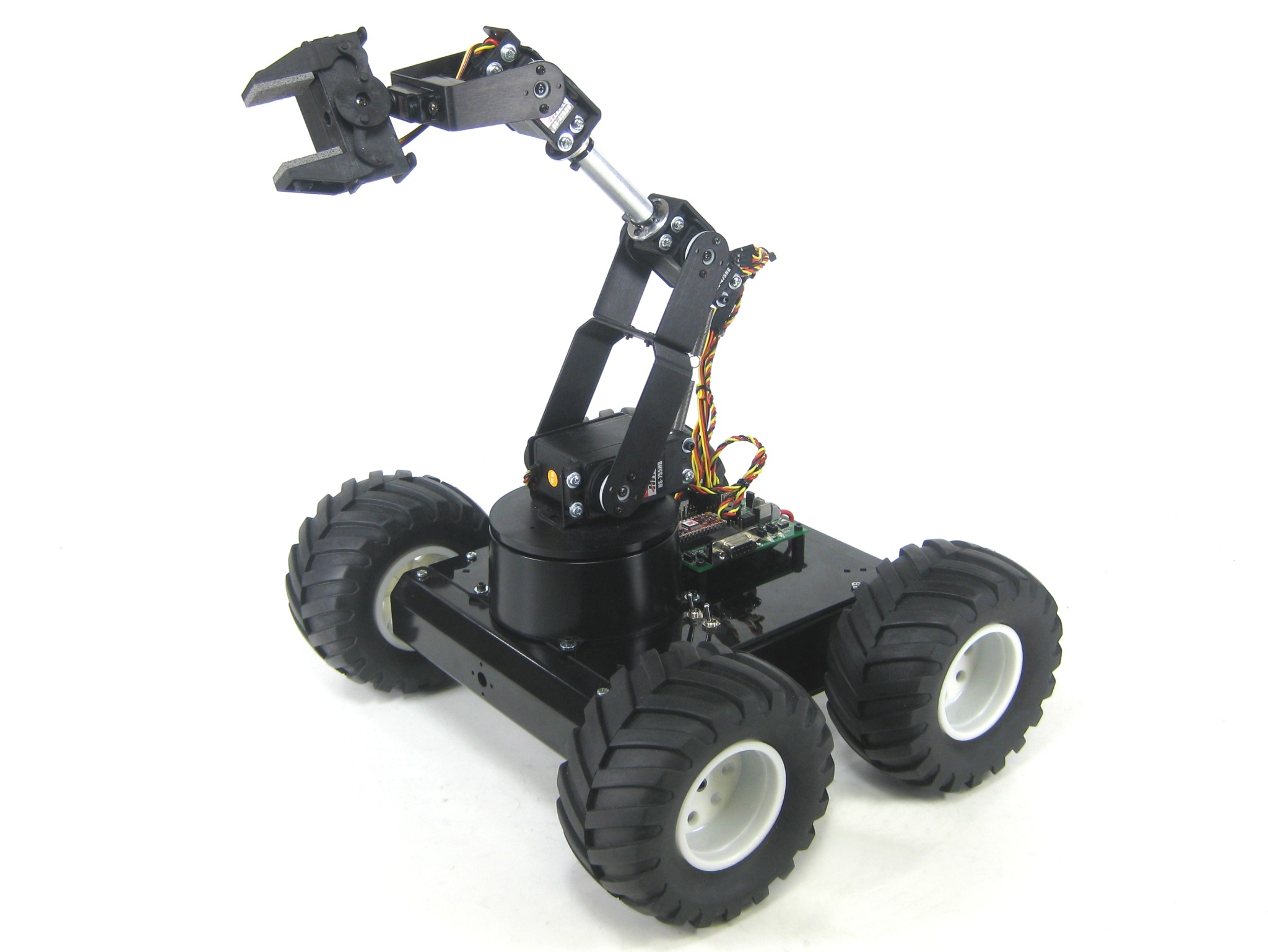 Lynxmotion A4WD1 Robot Rover AL5 Robot Arm