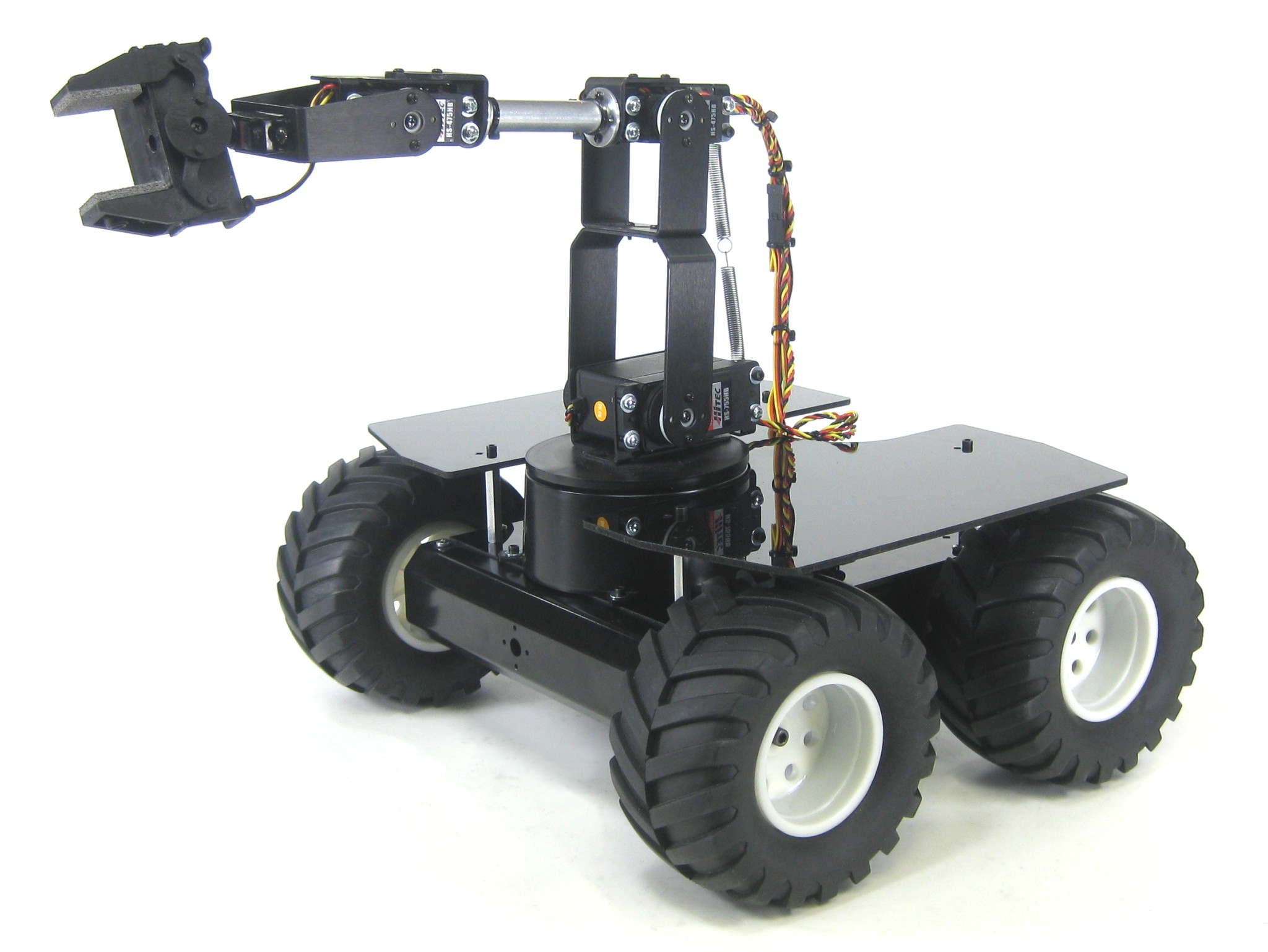 Lynxmotion A4WD1 Robot Rover AL5 Robot Arm